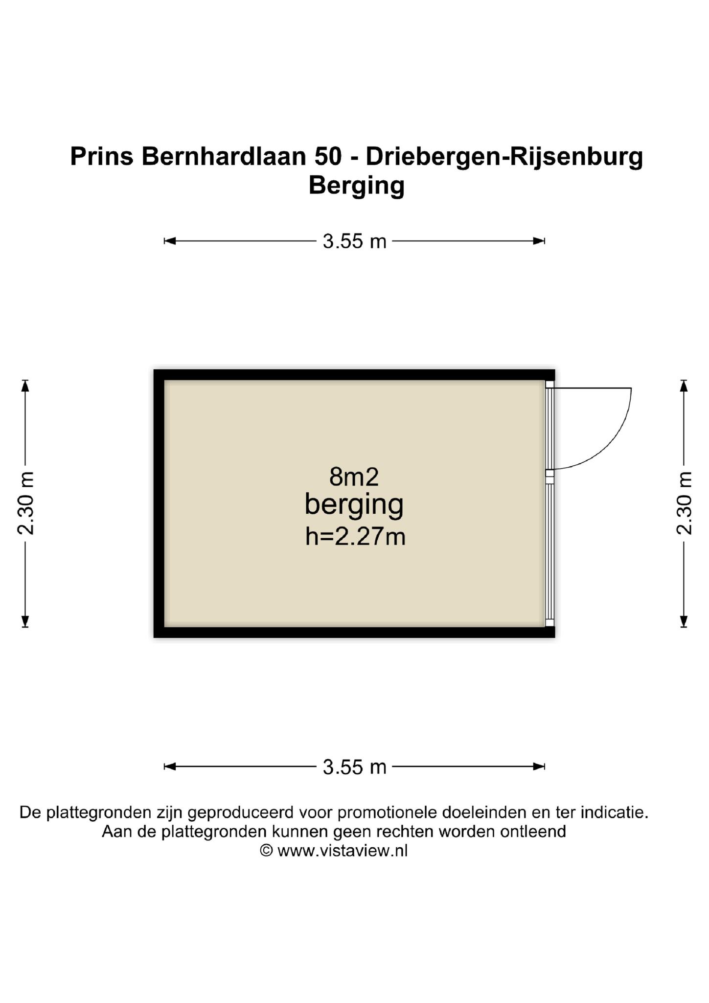 Plattegrond Prins Bernhardlaan 50