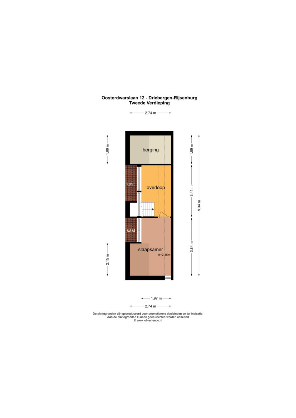 Plattegrond – Oosterdwarslaan 12