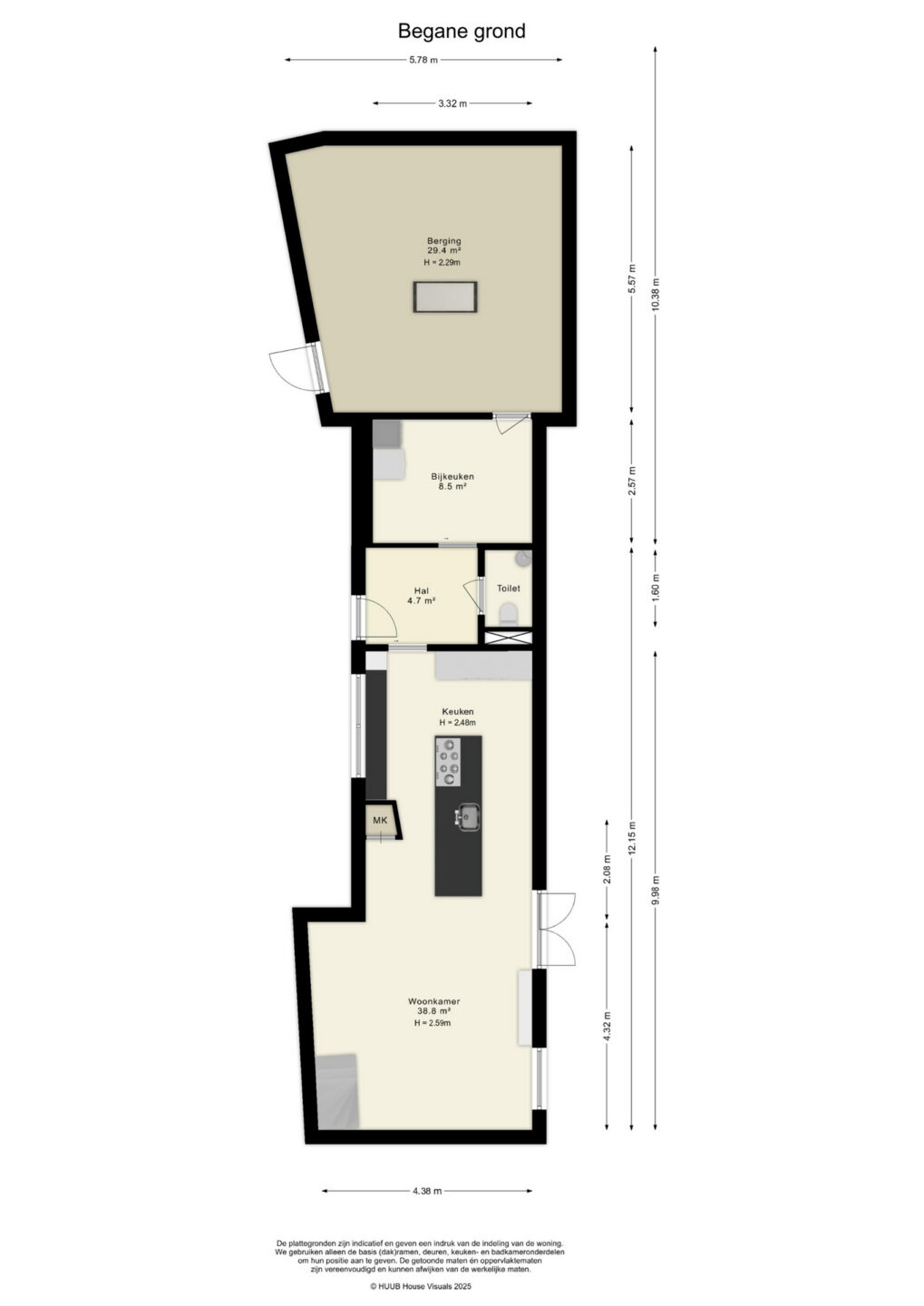 Plattegrond – Dokter Hermansstraat 30 b