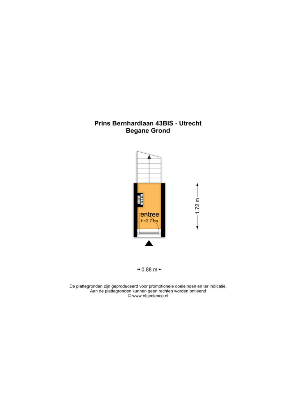 Plattegrond – Prins Bernhardlaan 43 BS