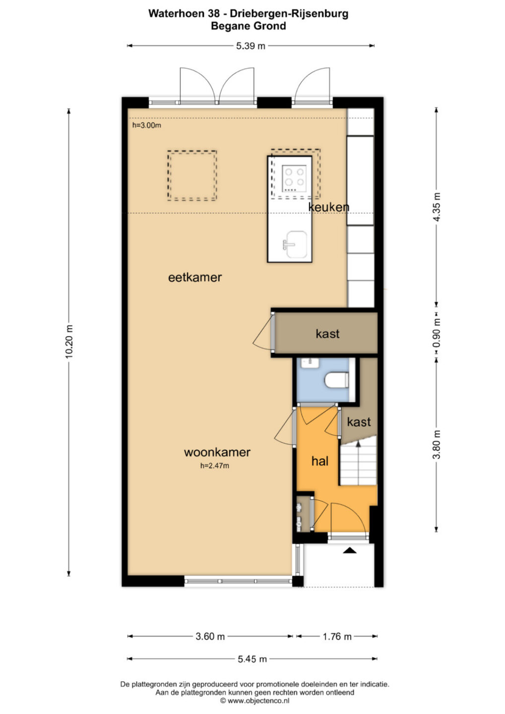 Plattegrond – Waterhoen 38