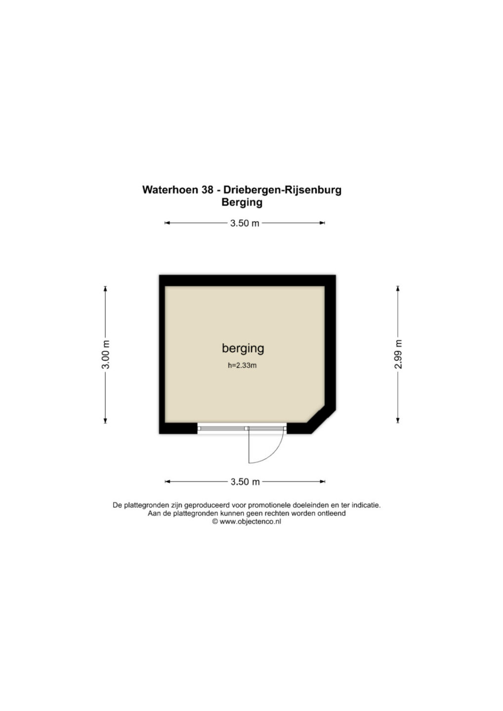 Plattegrond – Waterhoen 38