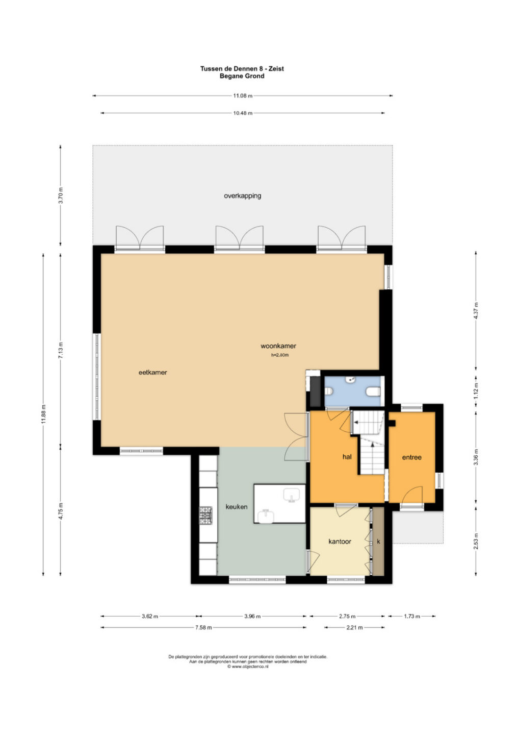 Plattegrond – Tussen de Dennen 8