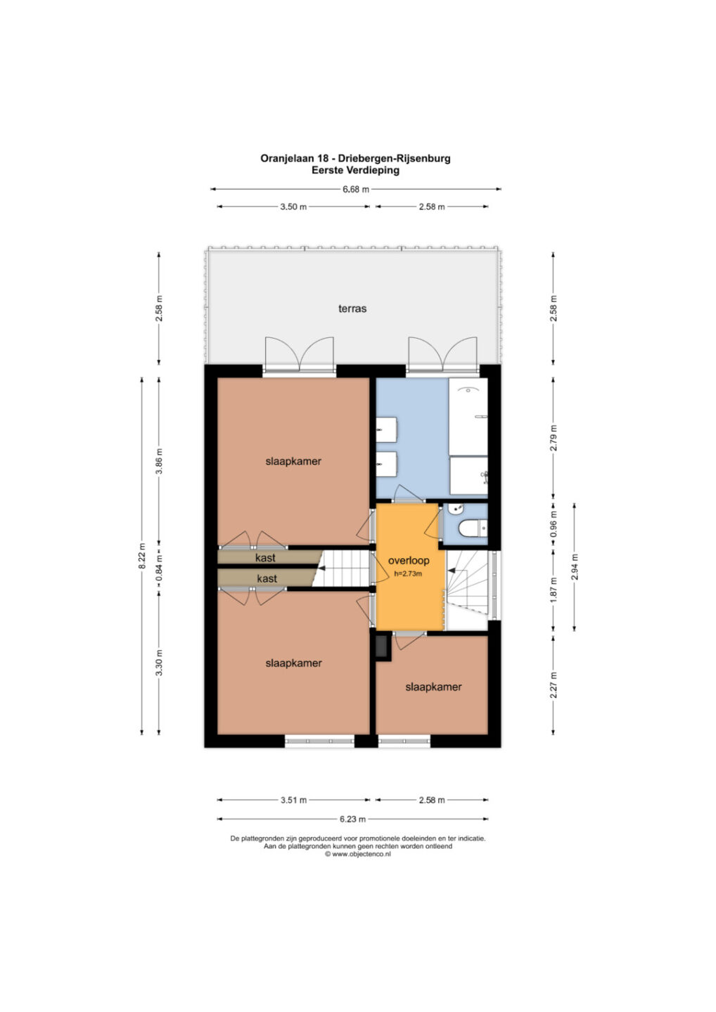 Plattegrond – Oranjelaan 18